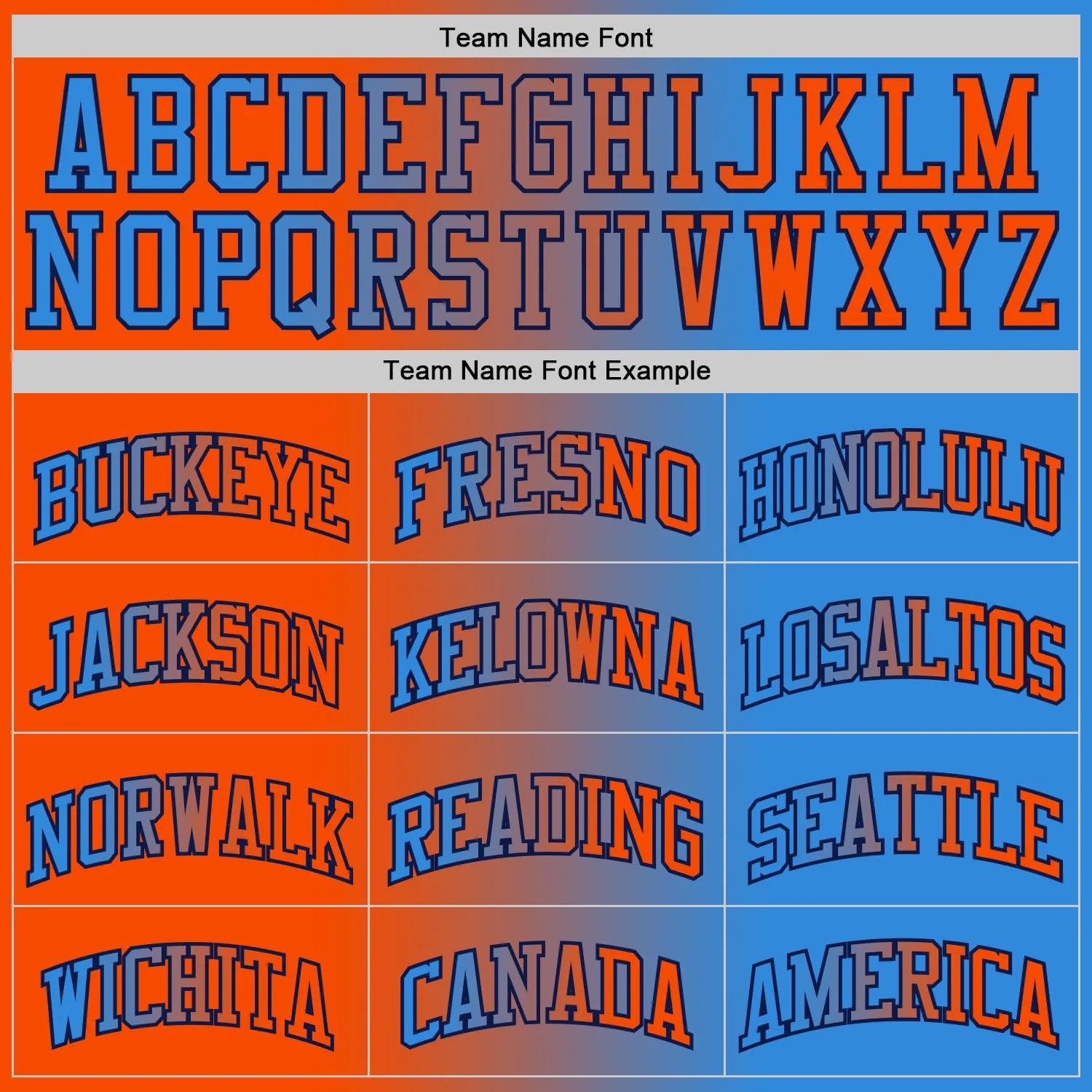 Custom Powder Blue Orange-Navy Authentic Gradient Fashion Basketball Jersey