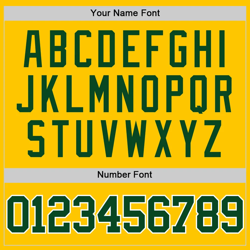 Custom Yellow Green-White Authentic Basketball Jersey