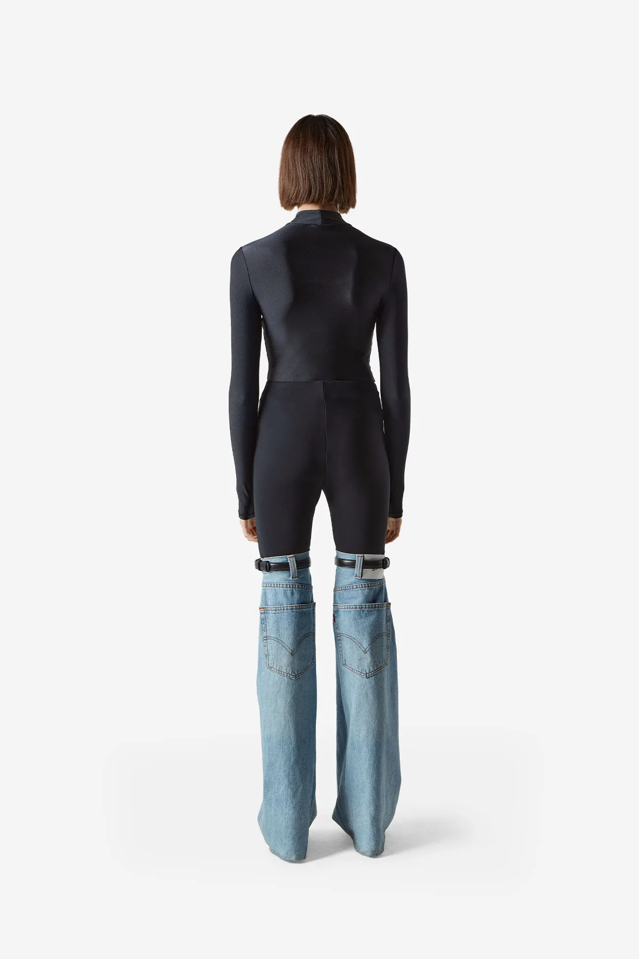 Hybrid Flare Denim Trousers