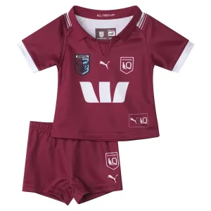 Infant's State Of Origin Queensland Maroons 2025 Replica Home Set