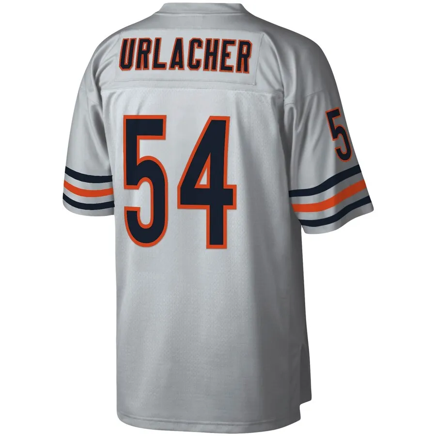 Men's Chicago Bears Brian Urlacher Mitchell & Ness Platinum NFL 100 Retired Player Legacy Jersey