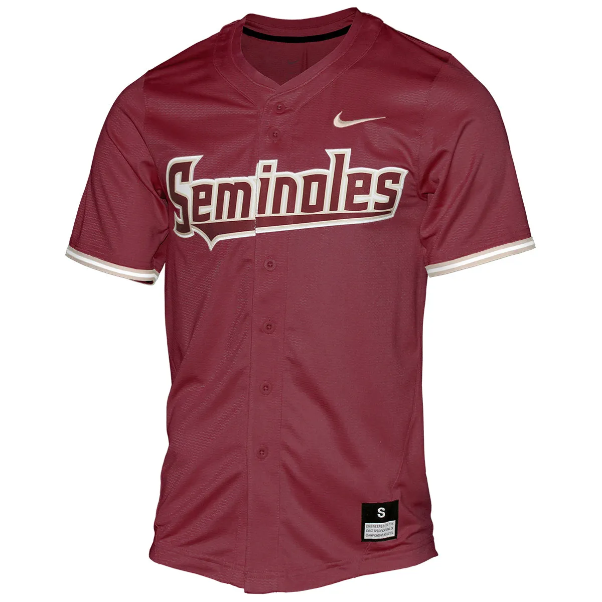 Nike Men's Florida State 2025 Seminoles Baseball Jersey - Garnet