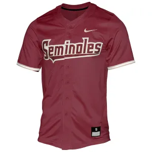 Nike Men's Florida State 2025 Seminoles Baseball Jersey - Garnet