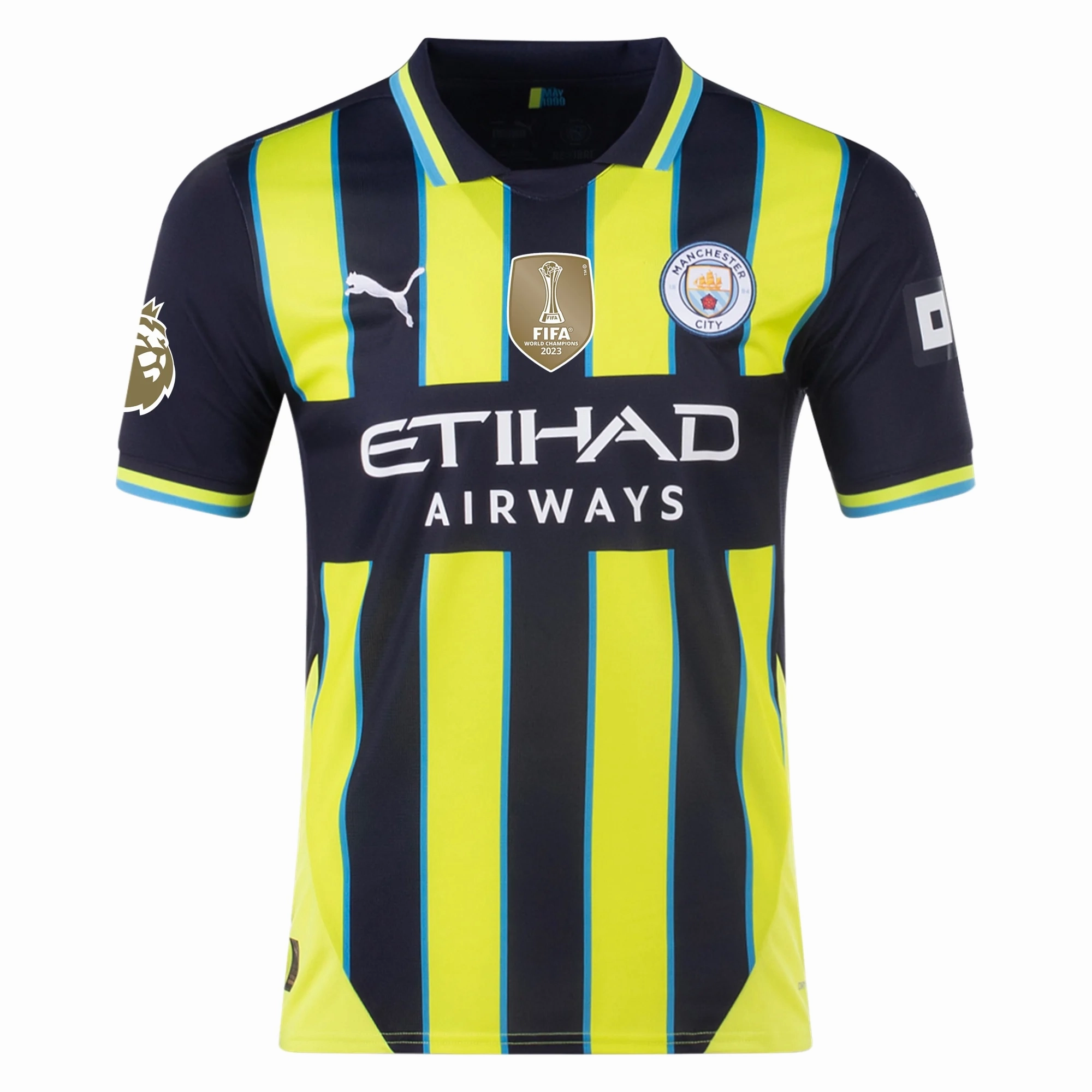Puma Manchester City Mateo Kovačić Away Jersey w/ EPL   Club World Cup Patch 24/25 (New Navy/Yellow Glow)