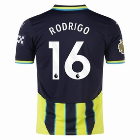 Puma Manchester City Rodrigo Away Jersey w/ EPL   Club World Cup Patch 24/25 (New Navy/Yellow Glow)