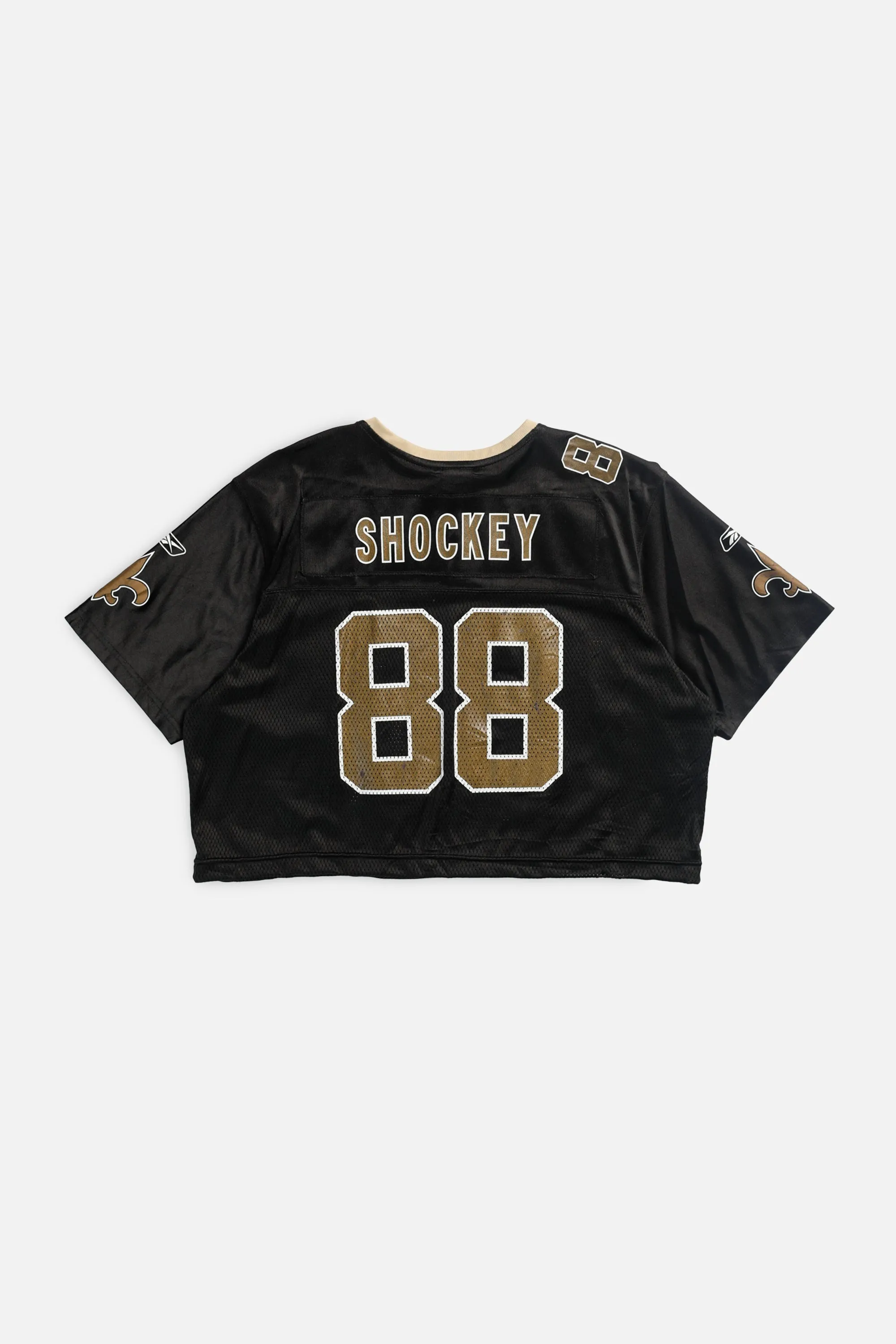 Rework Crop New Orleans Saints NFL Jersey - L
