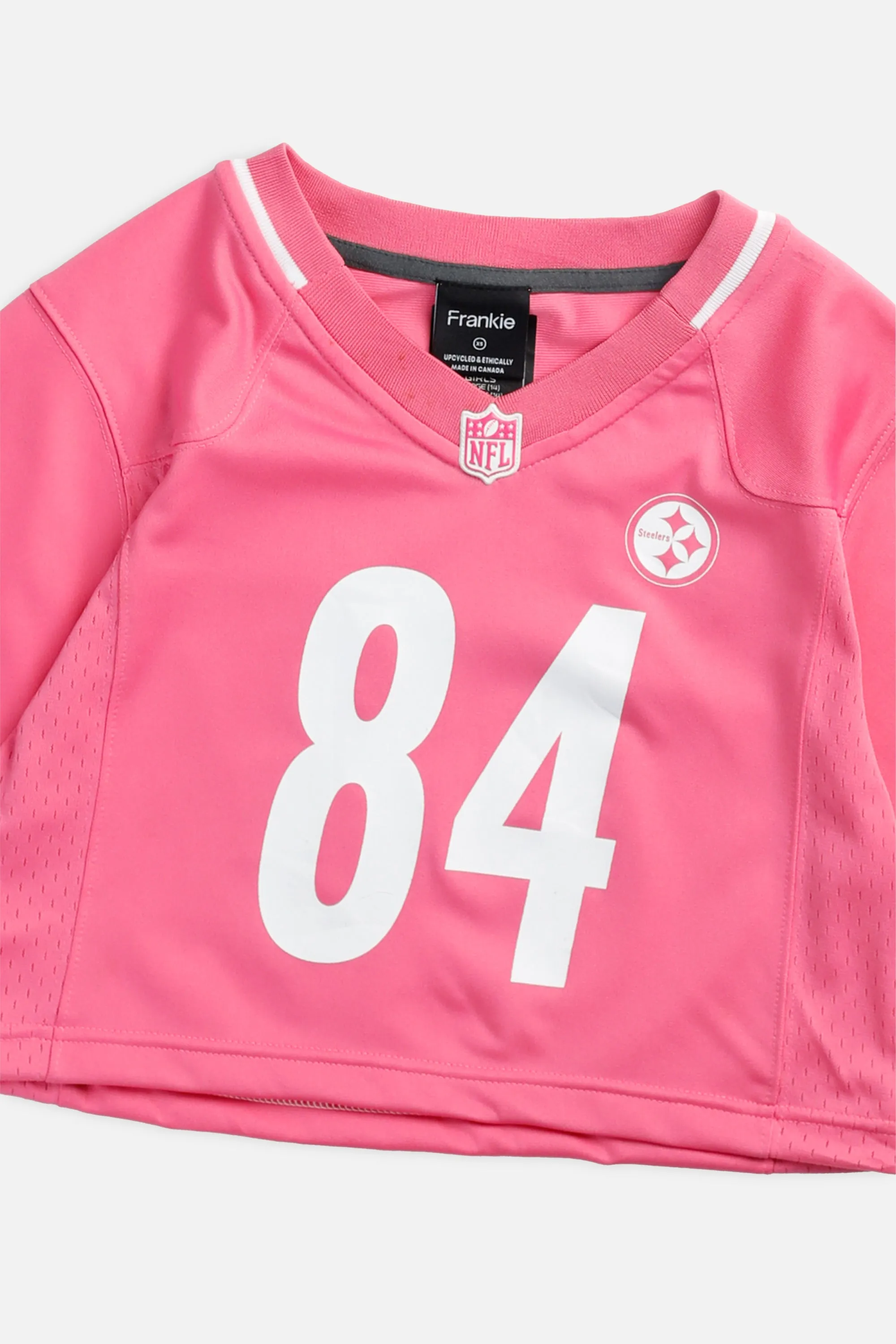 Rework Crop Pittsburgh Steelers NFL Jersey - XS