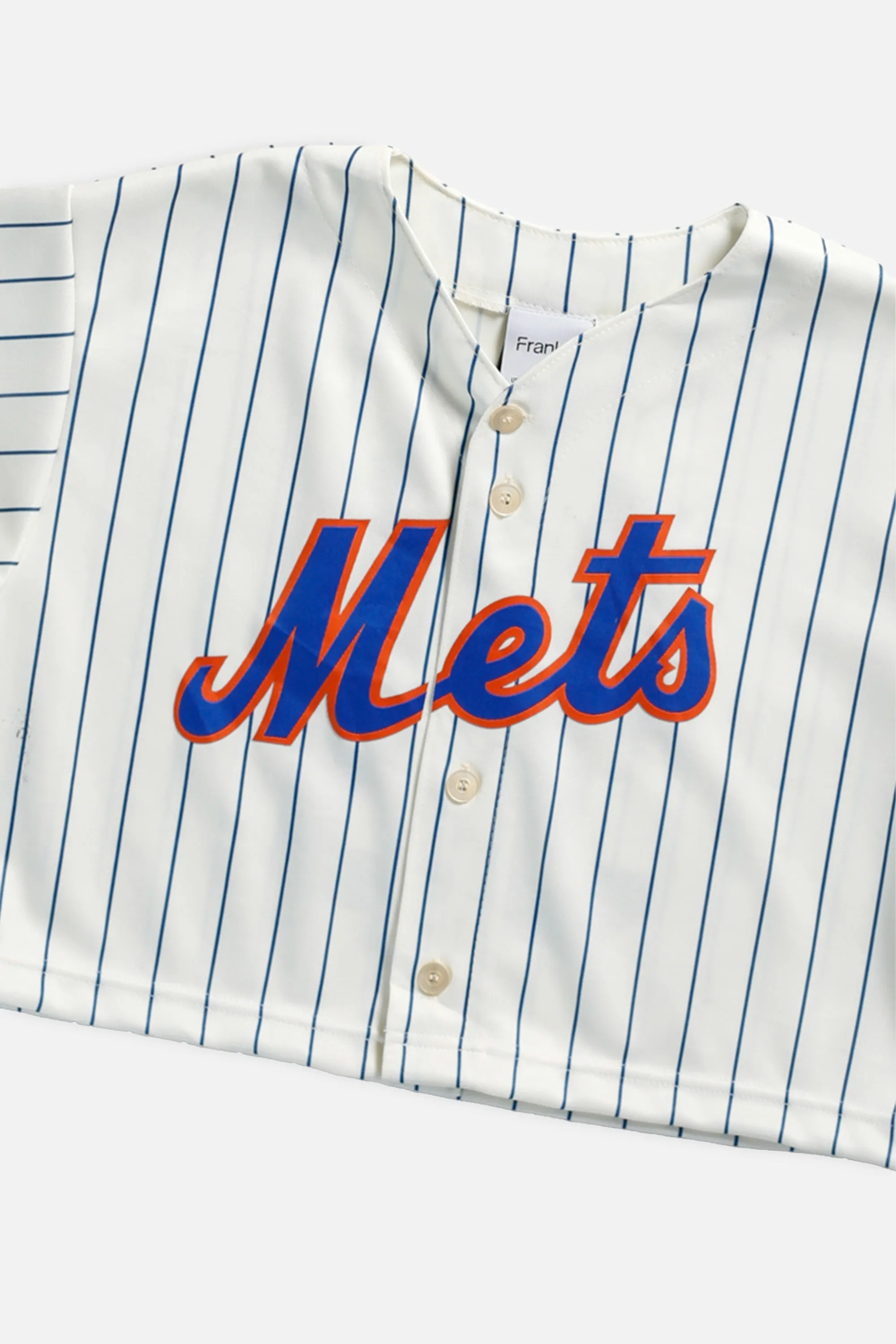 Rework New York Mets MLB Crop Jersey - S