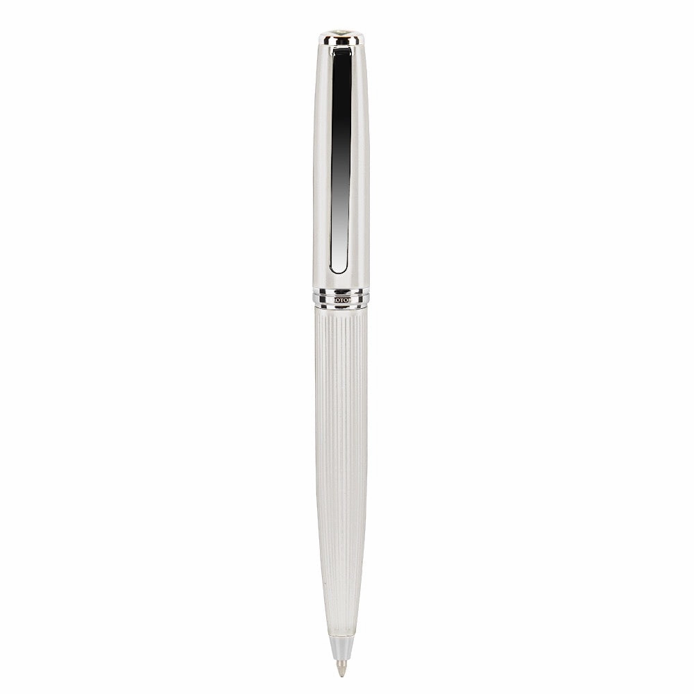 Silver color Ballpoint pen with chrome accents